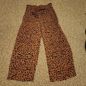 Leopard Print Paperbag Bottom